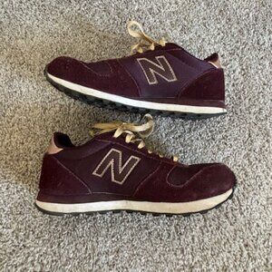 New Balance Burgundy and Gold Women's Shoes